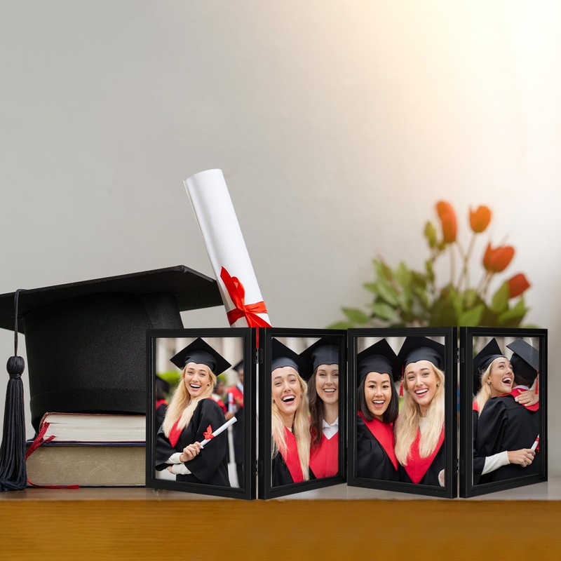 Sintuff 8 x 10 Picture Frames Hinged Fold Photos Frame