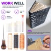 Swpeet 26Pcs Bookbinding Kits, Including Real Bone Folder Creaser, Paper