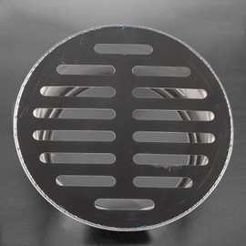 Round Floor Drain ,Removable Floor Drain Anti Blocking Stainless Steel with Floor Drain for Roof for Roofs for Exhaust Pipes(110 Flat Mouth)