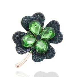 KKAMAGI Retro Clover Brooch Pin for Women St. Patrick's Day Pins Irish Event Four-leaf Clover Pin