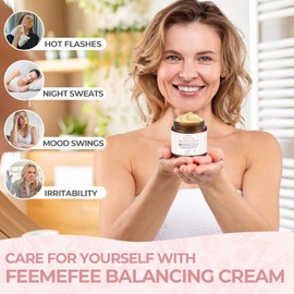 Wild Yam Cream 4oz, Organic Balancing Cream for Women, Deep Nourishment and Hydration, Made With Wild Yam Root, Chaste Tree Berry and Red Clover