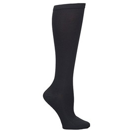 Nurse Mates Compression Support Wide Calf Sock 2-Pair Pack (Black)