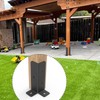 4 Pcs Adjustable Deck Post Anchor Brackets Kit - Fit