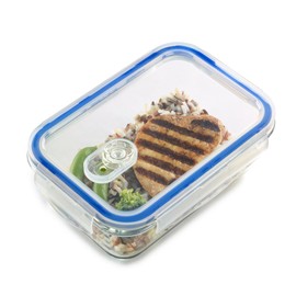 1790 Glass Meal Container with Lid (Rectangle, 3.4 Cups (800 ml)