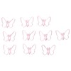 100 Pcs Shaped Paper Clips Pink Butterflies Shape Metal Cute