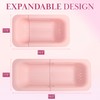 Paris Hilton Over the Sink Expandable Colander, Extendable Strainer, Adjustable