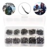 THE9SHOP 500 Piezas Kit De Anzuelos Pesca 3-12# Con Caja