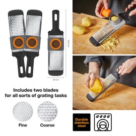 Fiskars Handreiben-Set, 2-teilig., Grob und Fein, Metall/Kunststoff, Functional Form, 1014413