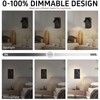 ZEROUNO Modern Wall Mounted Reading Lights Plug in, Black Headboard