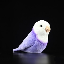 POPOTATO Realistic Parrot Plush - 5.5'' Kawaii Purple Peony Parrot Stuffed Animal - Plushy and Squishy Toy - Cute Little Bird Plushie Toys Gift for Boys and Girls