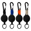 Retractable Keychain 4 Pieces Heavy Duty Carabiner Badge Holder Retractable