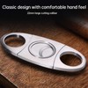 Cigar Cutter Guillotine, Stainless Steel Smooth Cigar Clippers Double Cut