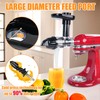 Masticating Juicer Attachment Compatible with KitchenAid Stand Mixers, Cold Press
