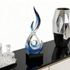 XGZY 15inch Flame Sculpture: Resin Flame Shaped Art Decoration, Suitable