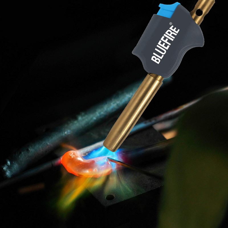 BLUEFIRE HZ-8388B Self Igniting 3' Hose Gas Welding Torch, Swirl