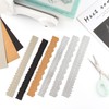 3 PCS Metal Paper Tearing Ruler Irregular Edges Ruler Deckle