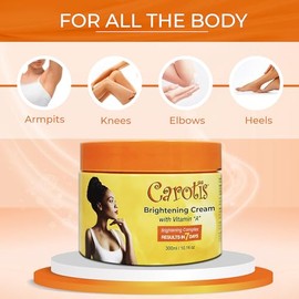 CAROTÏS- Crema iluminadora de la piel – 300 ml/10,14 fl oz – Crema de día y noche de 7 días para tono de piel desigual, con vitamina