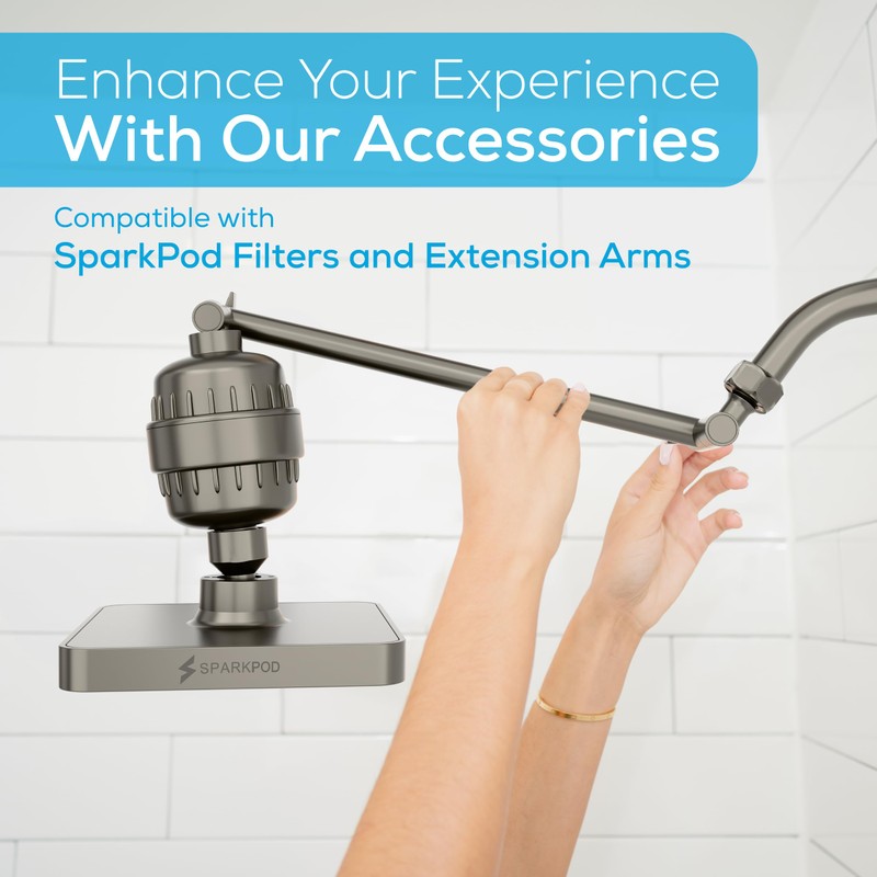 SparkPod Shower Head - High Pressure Rain - Premium Quality