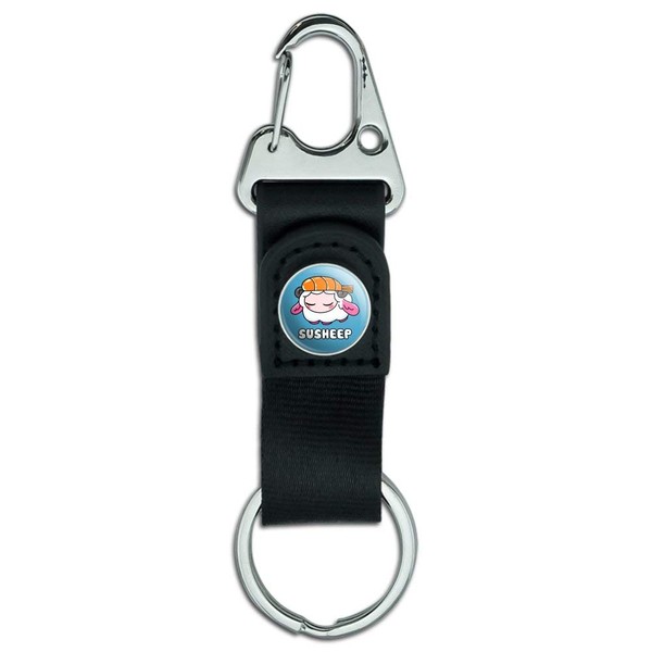 GRAPHICS & MORE Cute Shrimp Sushi Susheep Sheep Keychain with