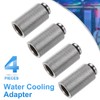 sourcing map 4pcs Water Cooling Adapter G1/4" Thread Male to