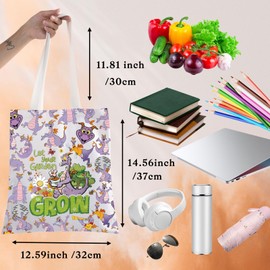 BWWKTOP Figment Tote Bag Figment Dragon Lover Gifts Let Your Garden Grow Shoulder Bag Figment Magic Merch (grow)