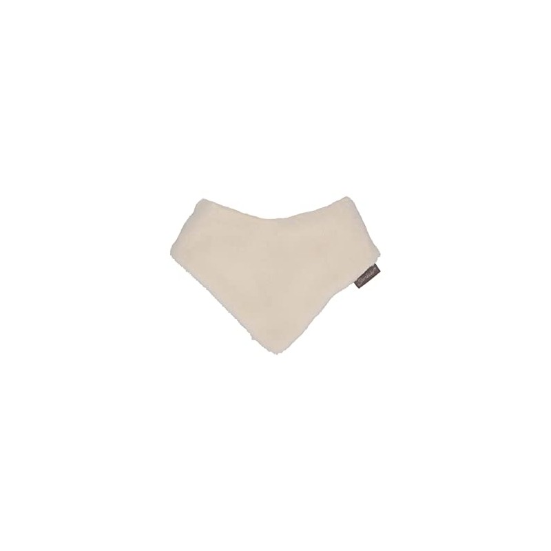 Sterntaler Unisex Baby Dreieckstuch aus Teddyflausch, Rückseite Microfleece Halstuch, Ecru,