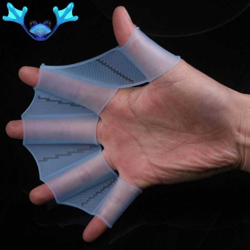 Alvinlite Swimming Gloves with Swimming Skin, Finger Fins, Swimming Training,