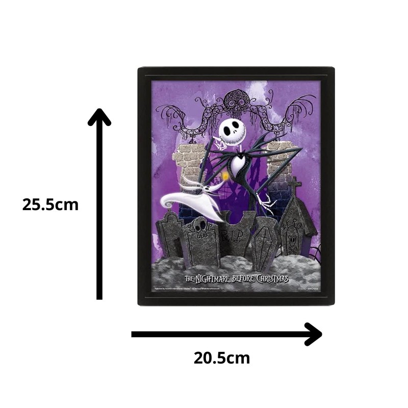Pyramid International 3D Lenticular Poster - Nightmare Before Christmas (Graveyard)