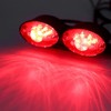 Motorcycle lamp dual Cat Eye Custom License Plate Holder rear