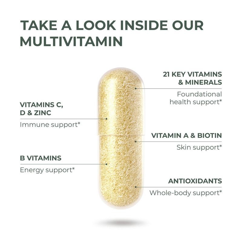 Primal Multivitamin – Daily Multivitamin with 21 Essential Vitamins &