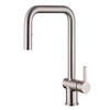 SUMERAIN Pull Down Kitchen Sink Faucet with Sprayer Brushed Nickel
