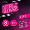 JFA Medical Small Size Disposable Powder Free Pink Nitrile Gloves