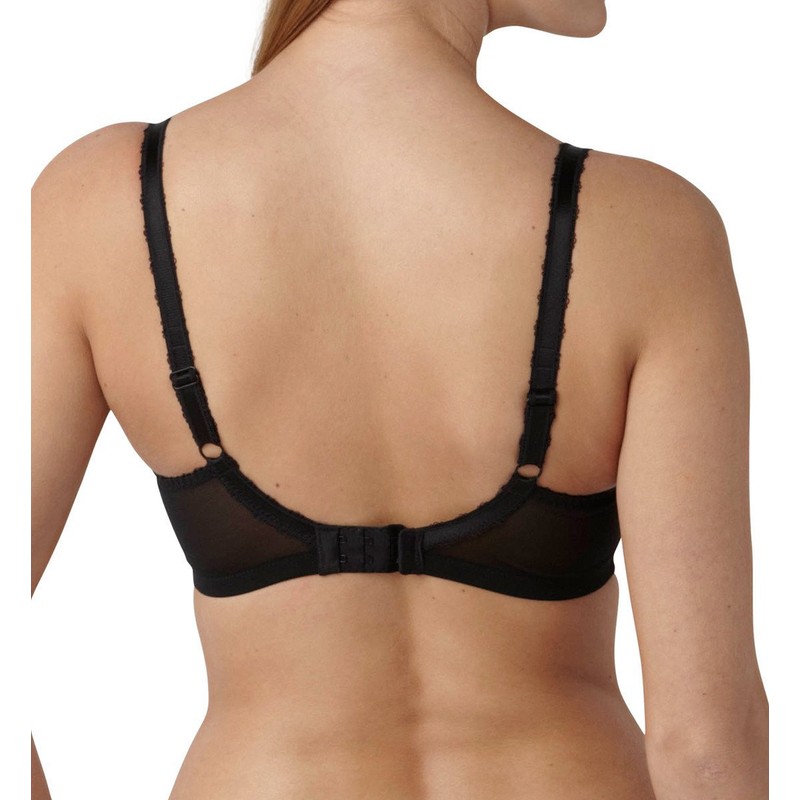Panache Women's Jasmine Balconnet Bra (6951), Sheer, Black, 32E