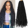 20 inch Goddess Box Braids Crochet Hair 8 Packs Bohemian