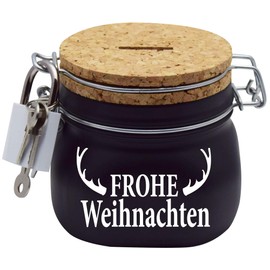 Money Box Merry Christmas Money Gift Idea Black S