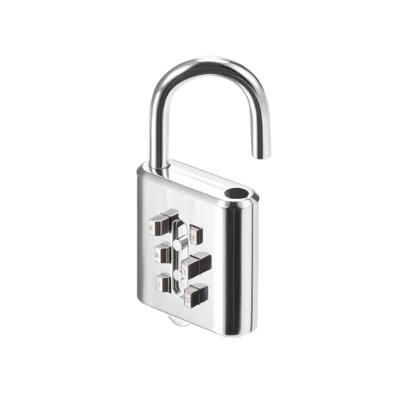 sourcing map 6-Digit Combination Padlock Push Button Lock for Locker