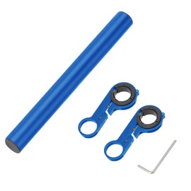20cm Professional Handlebar Extension Frame Bike Handlebar Extend Bracket Double Bracket Cycling Equipment Extender Accessory (Blue)