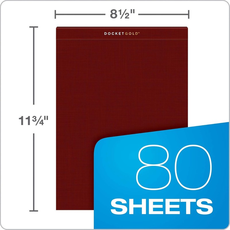 Tops Docket Gold Premium Weight Graph Paper, 8.5" x 11",