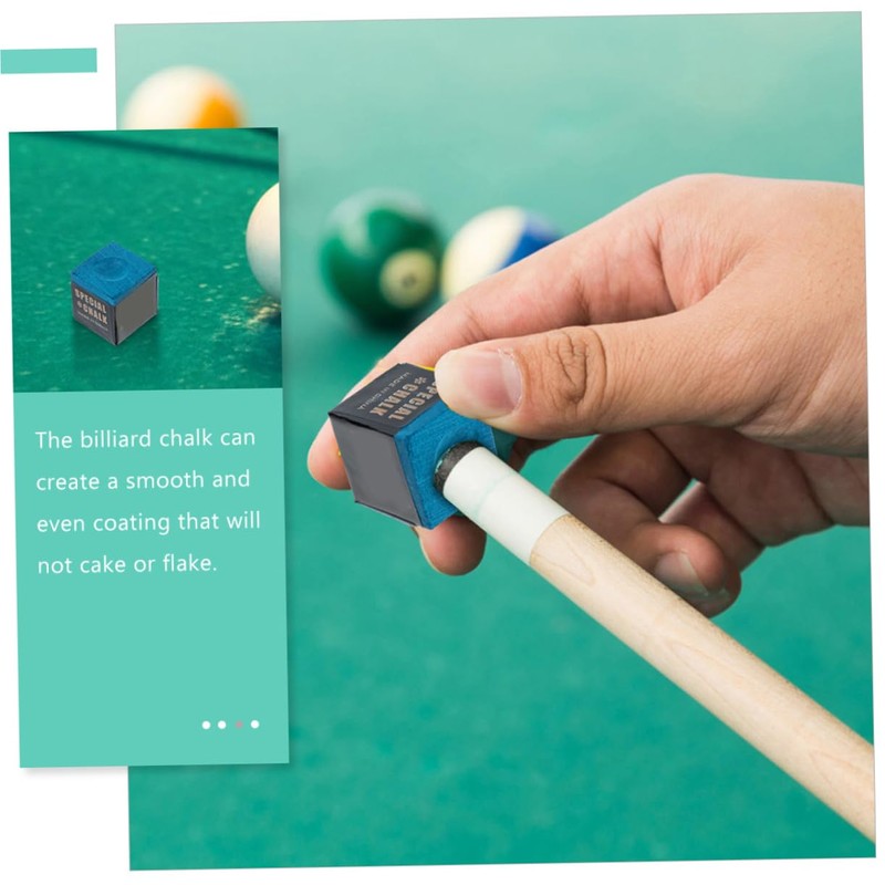 SUPVOX 24Pcs Billiard Cue Chalk A Grade Blue Pool Stick