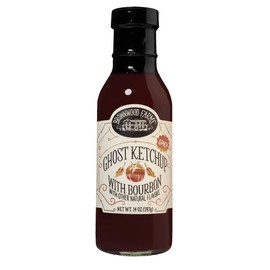 Brownwood Farms Flavored Ketchup with Bourbon, Made in Small Batches, Gluten Free and Delicious, From the Great Lakes Region (Ghost Pepper, 14 Ounce)
