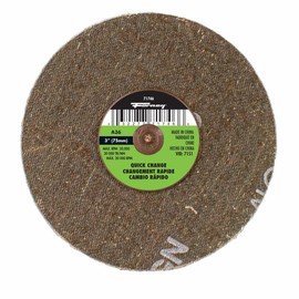Quick Change Sanding Disc, 3", 36 Grit (5-Pack of Forney 71746)