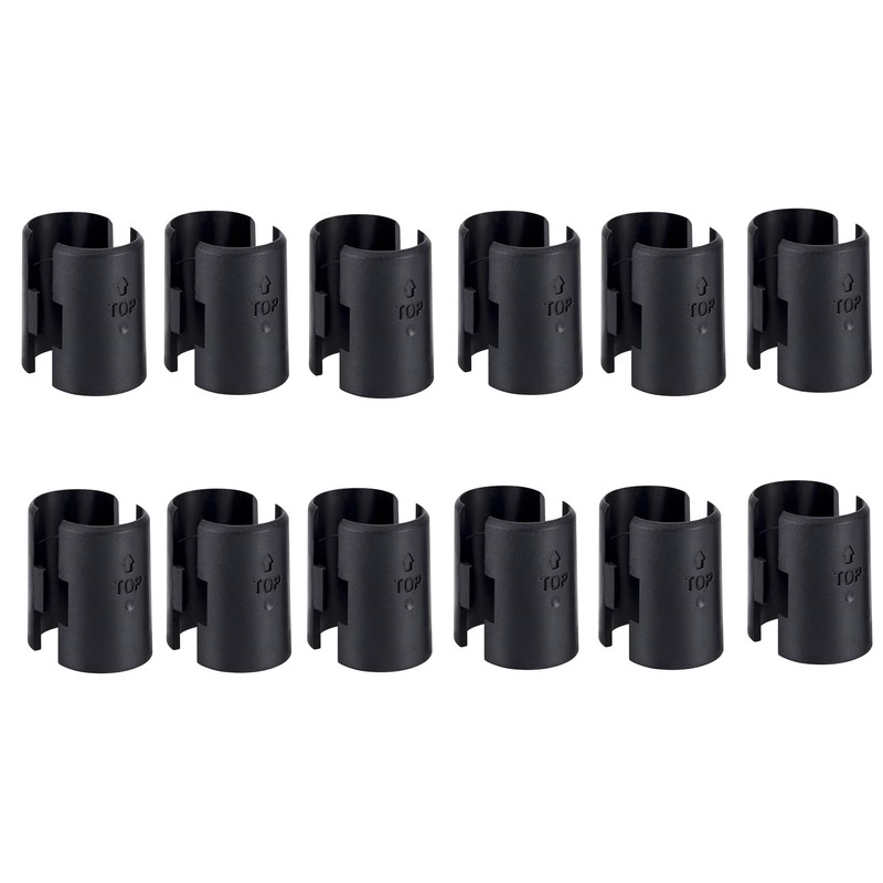 12 Pairs Wire Shelving Shelf Lock Clips for 3/4 Inch