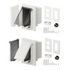 Recessed Outlet Box, DBVS1C-1 Low Profile Exterior Electrical Outlet Box