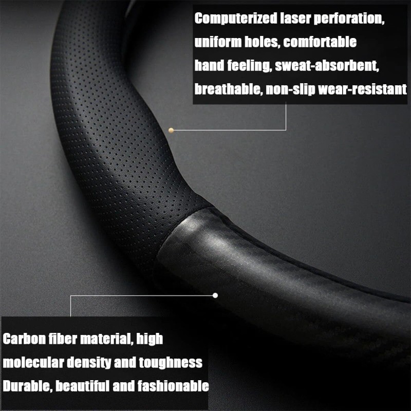 hxontheway Large Size Steering Wheel Cover for Land Rover Discovery