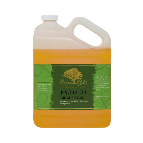 1 Gallon Premium Golden Jojoba Oil 100% Pure Organic Cold Pressed Unrefined Skin Nail Health Care Moisturizer