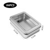 MEMOFYND 4 Pieces of Fully Open Window Empty Boxes, Tinplate