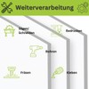 RESHEIM 3-6 mm Aluminium Composite Panel, White, Cut to Measure,