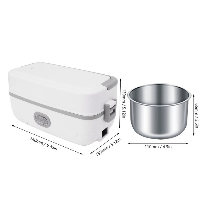 Self Cooking Lunch Box Leakage Proof 2 Stainless Steel Inner