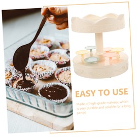 KOMBIUDA Rotary Dessert Machine Sushi Serving Plate Cupcake Stand Tower Auto Rotating Sushi Display Holder Train Table Turntable Rotating Sushi Holder Carousel Paper Cup to Rotate Plastic