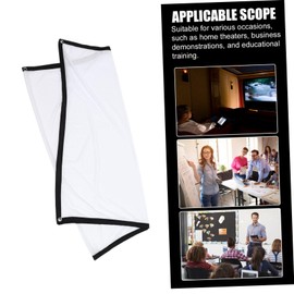LALAFINA Folding Portable Projector Screen Durable Polyester Projection Cloth for Indoor Outdoor Use Easy to Install Carry for Home Theater Presentations